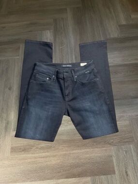 Mavi Marcus Slim Straight Stretch Foil Jeans Mens 29x32 Dark Indigo Blue Classy